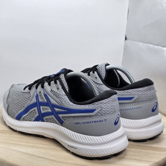 Mens Size 9.5 WIDE - ASICS Gel-Contend 7 Grey/Blue Running Athletic Shoes - Picture 7 of 12